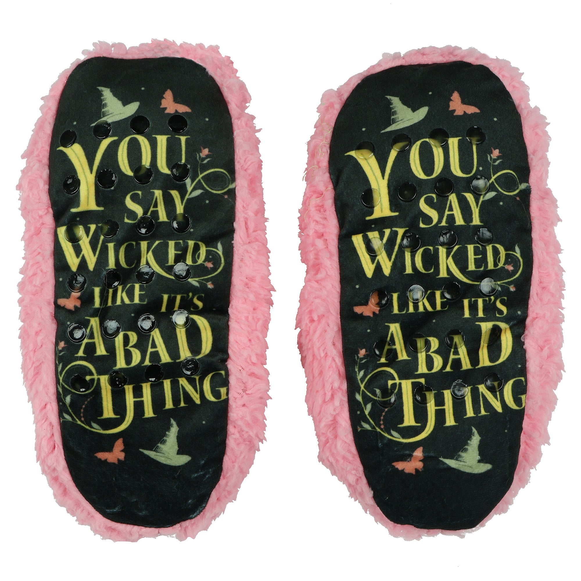 Wicked Slippers Adult Mushie Slipper Socks with Sublimated Sole 1 Pair