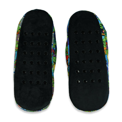 Teenage Mutant Ninja Turtles Slippers Adult Scuff Sllide Slipper Socks