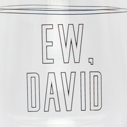 Schitt's Creek Merchandise Ew David Rose 16 Oz. Stemless Wine Glass
