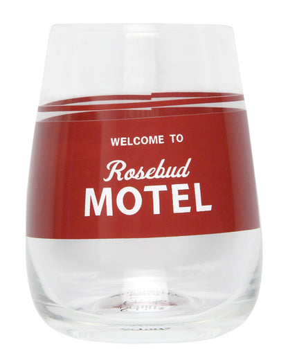 Schitt's Creek Merchandise Welcome To Rosebud Motel 16 Oz. Stemless Wine Glass - Seven Times Six