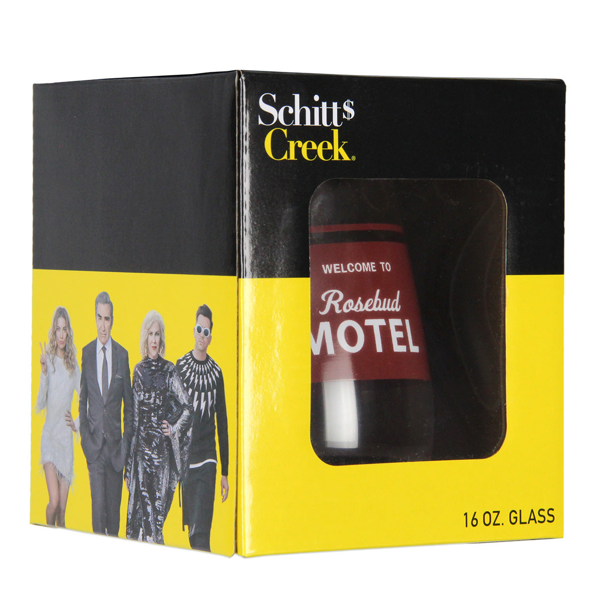 Schitt's Creek Merchandise Welcome To Rosebud Motel 16 Oz. Stemless Wine Glass - Seven Times Six