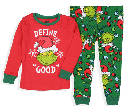 Dr. Seuss How GRINCH Stole Christmas Lights Matching Family Pajama Set