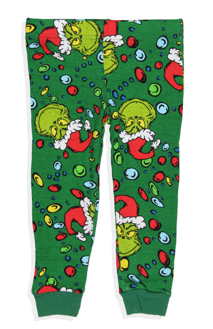 Dr. Seuss How GRINCH Stole Christmas Lights Matching Family Pajama Set