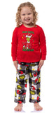 Dr Seuss The Grinch Who Stole Christmas White Buffalo Plaid Matching Family Pajama Set