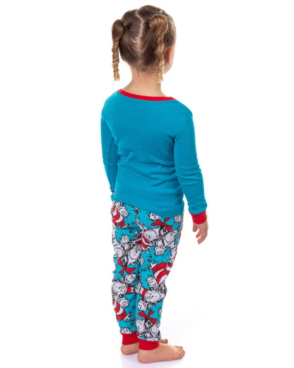 Dr. Seuss Cat In The Hat Book Cover Matching Family Pajama Set