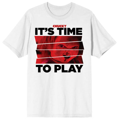Child's Play T-Shirt Men's Chucky It's Time To Play Short Sleeve Tee