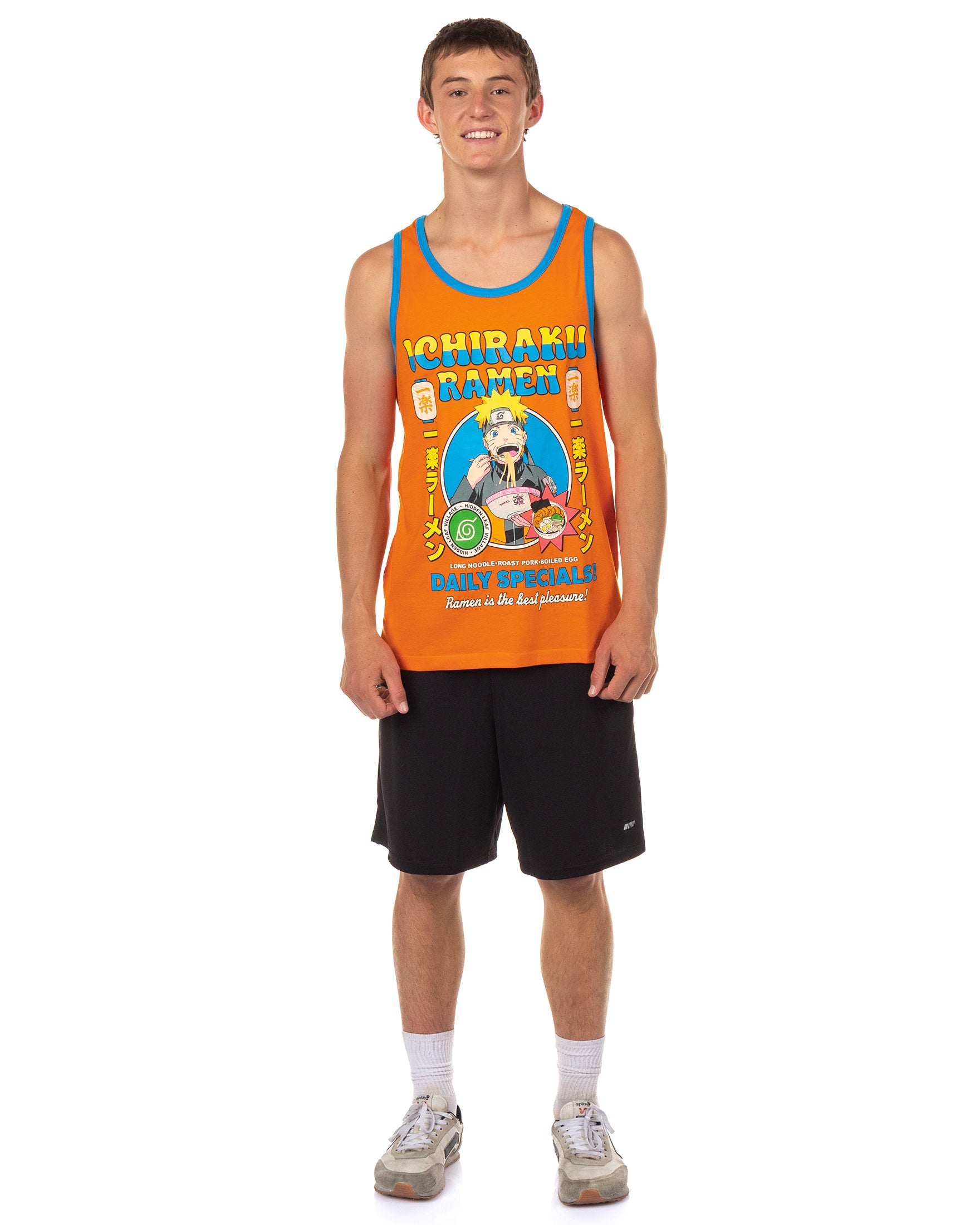 Naruto Sleeveless T-Shirt Men's Ichiraku Ramen Muscle Tee Tank Top