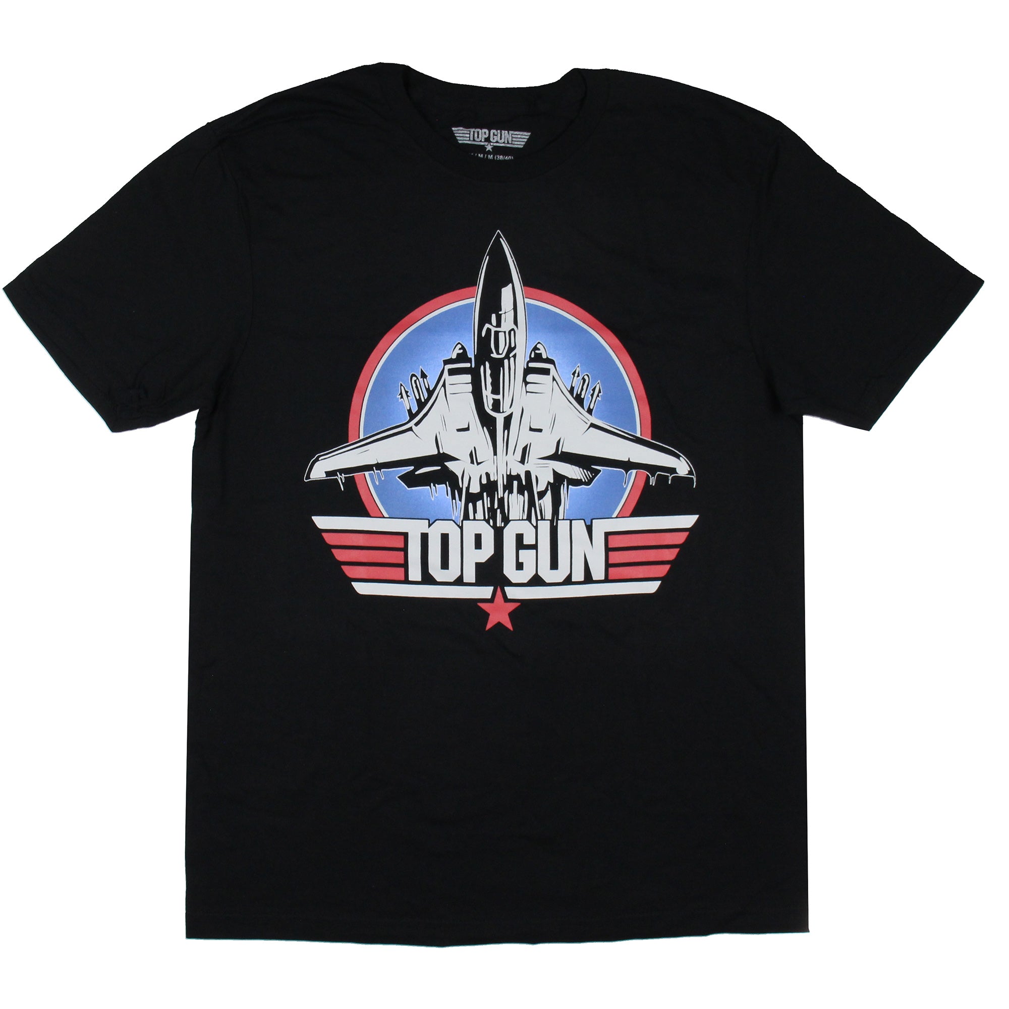 Top Gun Men's Fighter Jet Logo Adult Graphic Print Short Sleeve T-Shirt (XXXL)