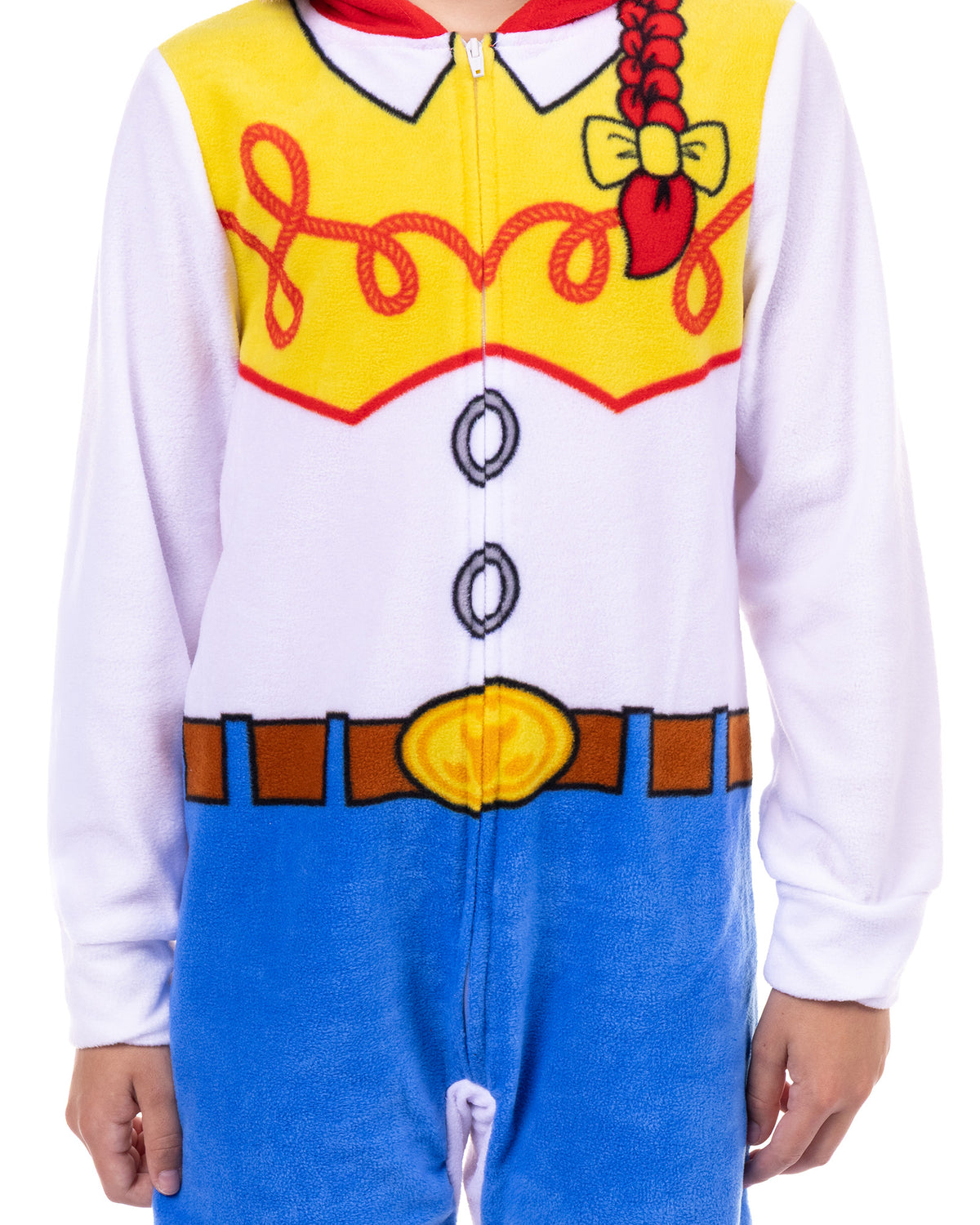 Disney Toy Story Union Suit Kid's Jessie One Piece Hooded Pajama