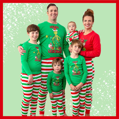 Dr. Seuss Boys Toddler Grinch Merry Grinchmas! 2 Piece Tight Fit Pajama Set (2T)