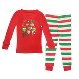 Dr. Seuss Girls Toddler Grinch Merry Grinchmas! 2 Piece Tight Fit Pajama Set (2T)