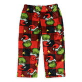 Dr. Seuss The Grinch Toddlers' Here for the Presents Pajamas Plaid Sleepwear 4T