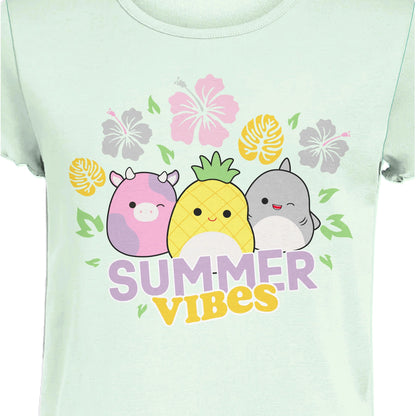 Squishmallows Girls' Summer Vibes Performance T-Shirt 2-Pack Tee