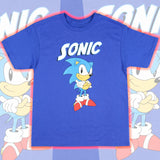 Sonic the Hedghog Boy's Sonic Folded Arms Victory Short Sleeve Kids T-Shirt