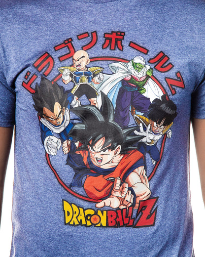 Dragon Ball Z Super Men's Goku Vegeta Krillin Character Group T-Shirt Adult