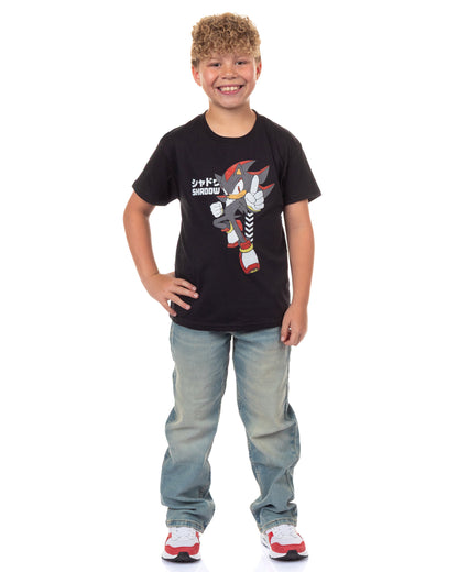 Sonic The Hedgehog Shirt Boy's Shadow Short Sleeve Graphic Tee