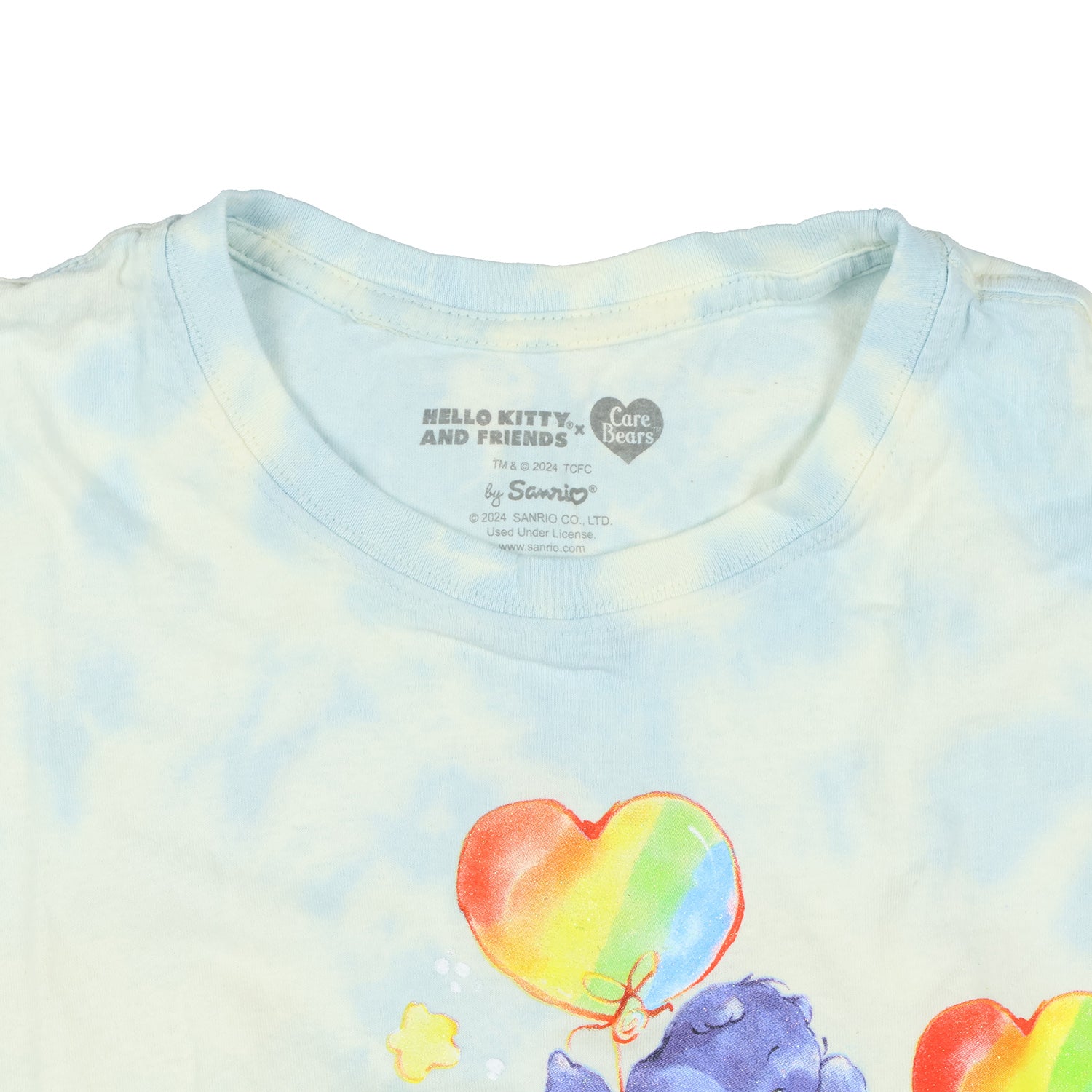 Hello Kitty and Friends x Care Bears T-Shirt Friends Unite Women's Tie-Dye Tee