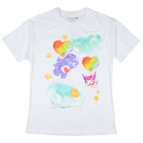 Hello Kitty and Friends x Care Bears Women's Harmony Bear and Kuromi Tee (S)