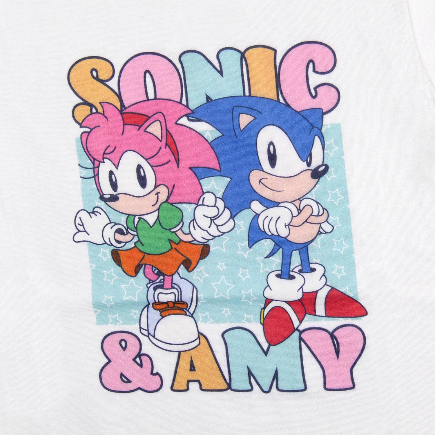 Sonic The Hedgehog Girls' Amy Rose And Sonic Youth Video Game T-Shirt