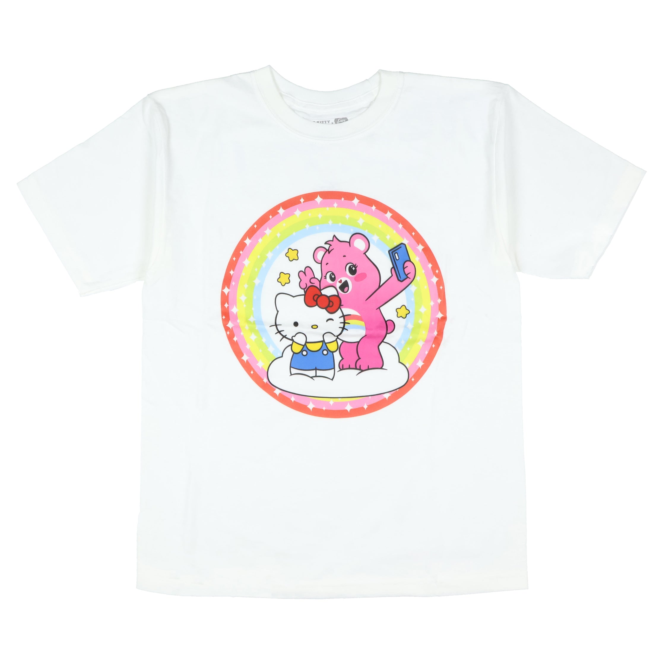 Hello Kitty and Friends x Care Bears Girls' T-Shirt Selfie Tee (L, 10/12) - Seven Times Six