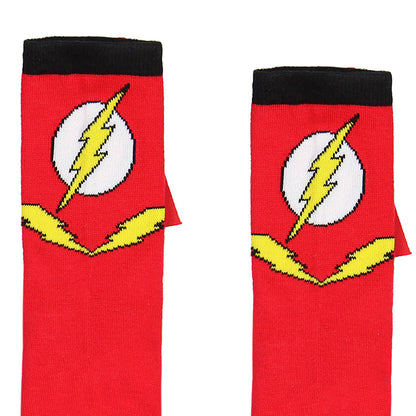 DC Comics Superhero Batman Superman The Flash Youth Boys Caped Crew Socks