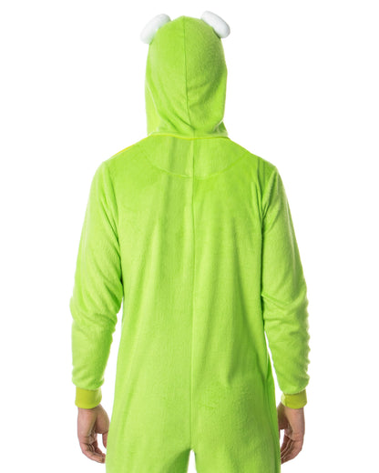 Disney Muppets Kermit The Frog Union Suit Adult Hooded Costume Pajama