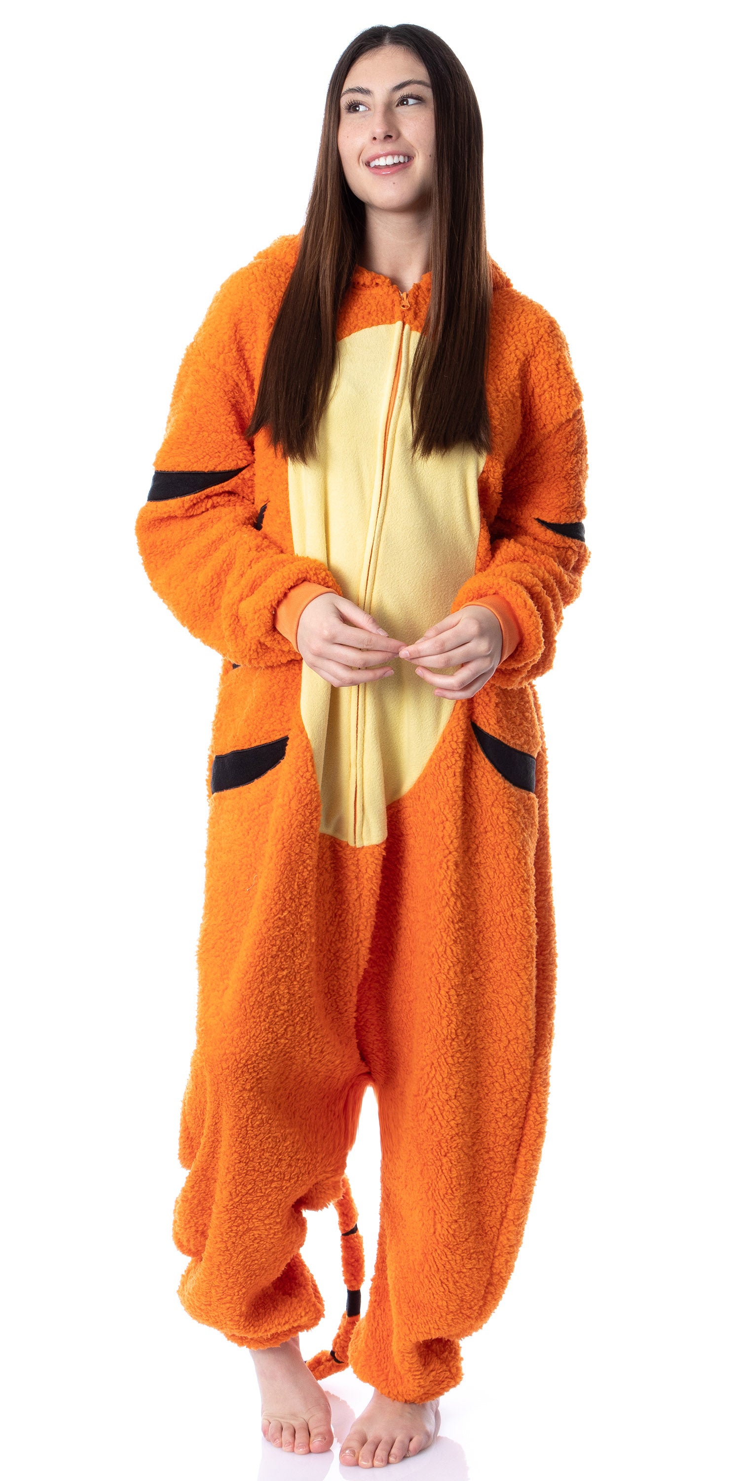 Disney Winnie The Pooh Adult Tigger Costume Plush Kigurumi Union Suit Pajama