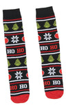 Dr Seuss GRINCH Who Stole Christmas Ho Ho Ho Ugly Sweater Crew Socks