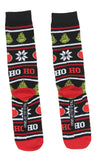 Dr Seuss GRINCH Who Stole Christmas Ho Ho Ho Ugly Sweater Crew Socks