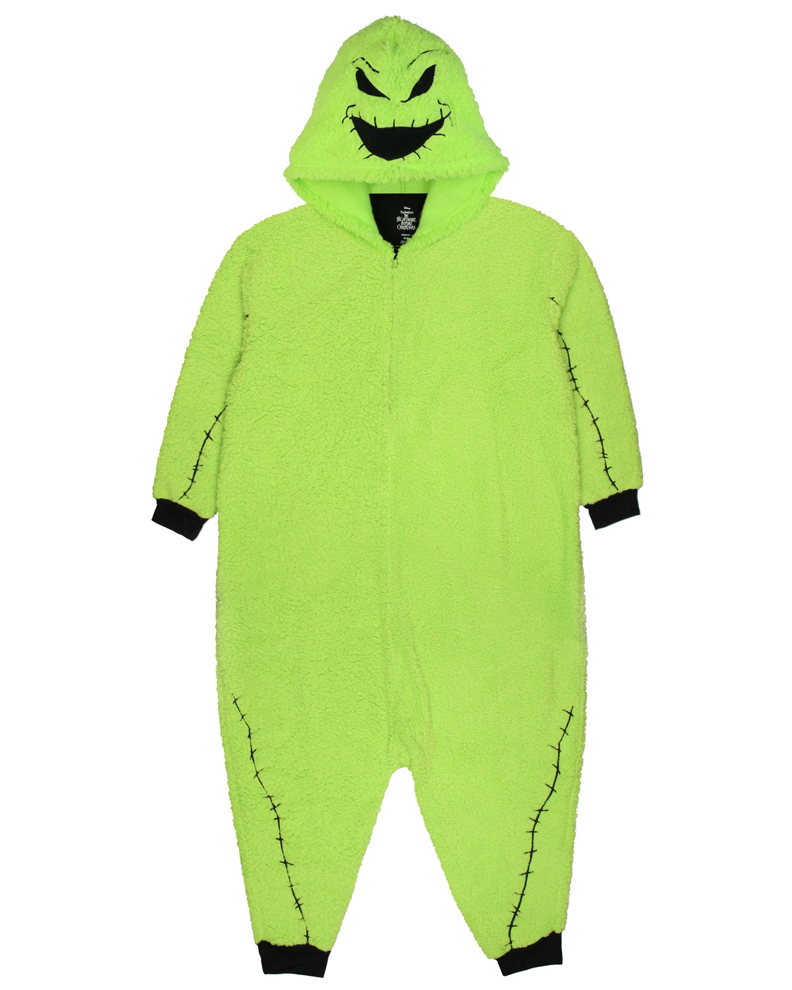 The Nightmare Before Christmas Oogie Boogie Costume Faux Shearling Pajama Union Suit
