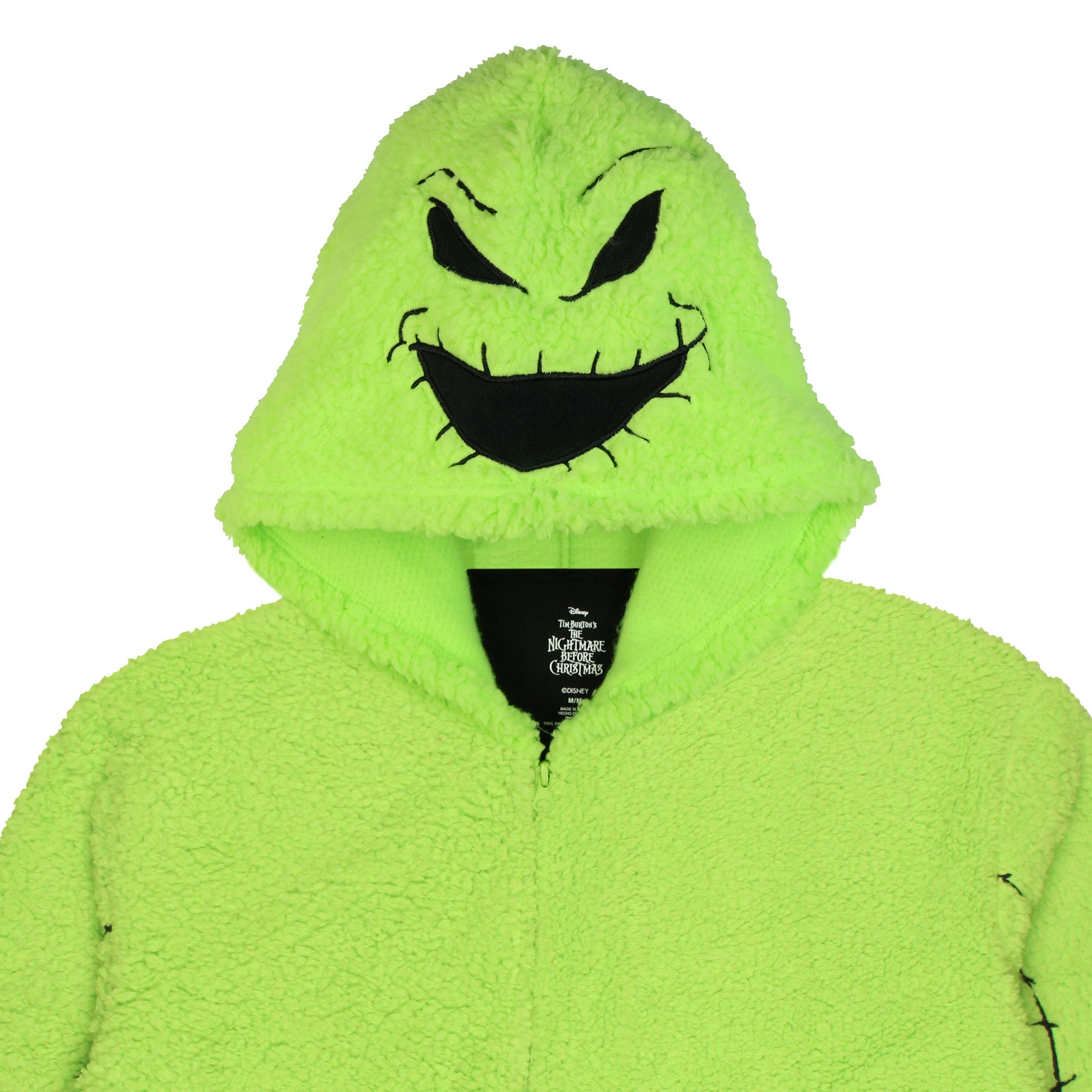 The Nightmare Before Christmas Oogie Boogie Costume Faux Shearling Pajama Union Suit