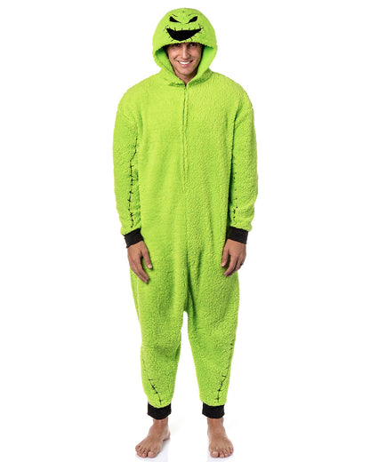 The Nightmare Before Christmas Oogie Boogie Costume Faux Shearling Pajama Union Suit