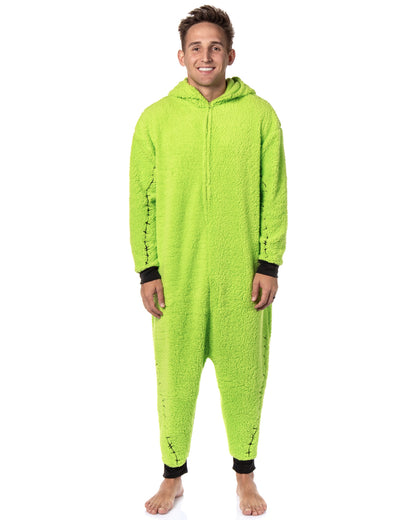 The Nightmare Before Christmas Oogie Boogie Costume Faux Shearling Pajama Union Suit