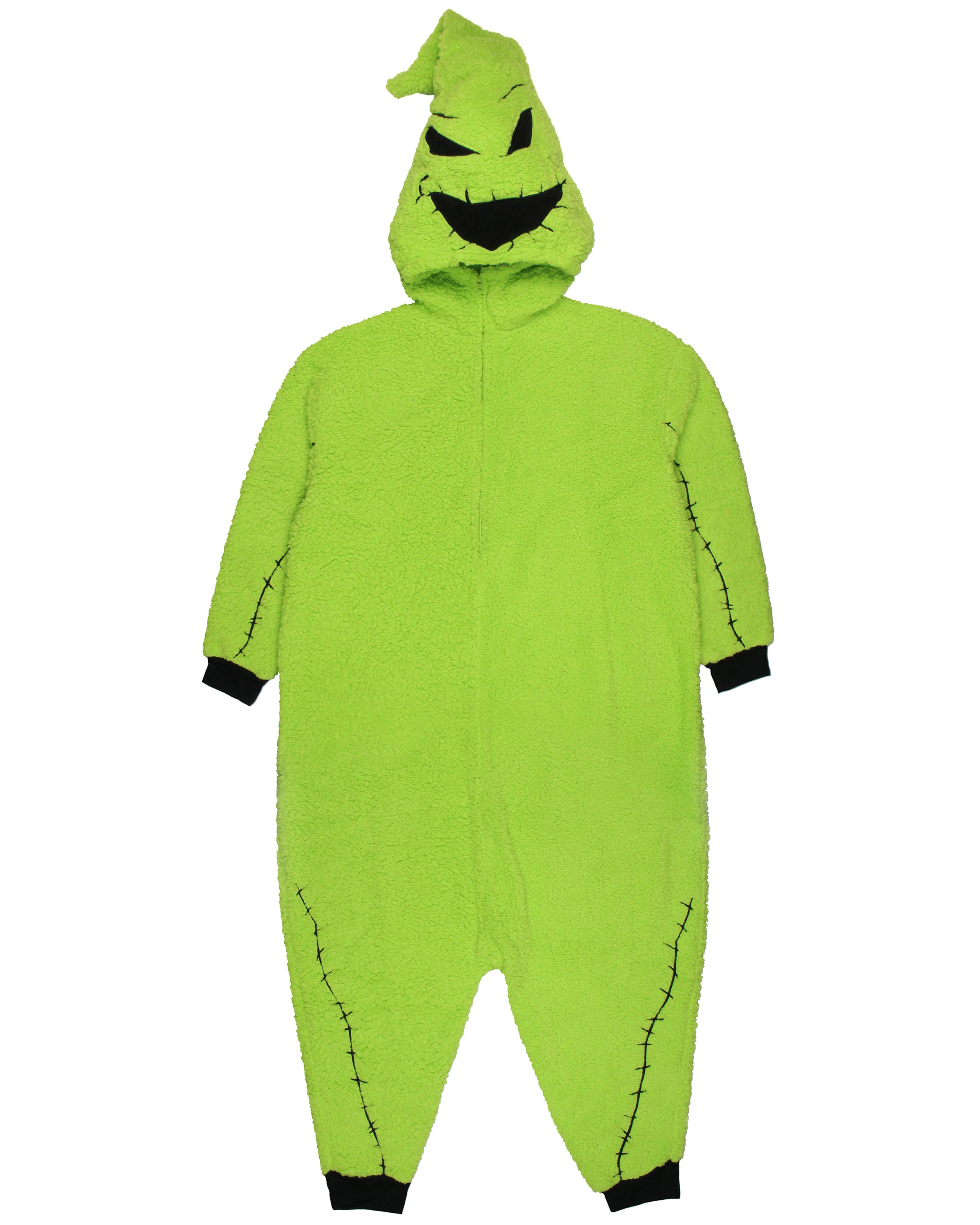 The Nightmare Before Christmas Oogie Boogie Costume Faux Shearling Pajama Union Suit SM