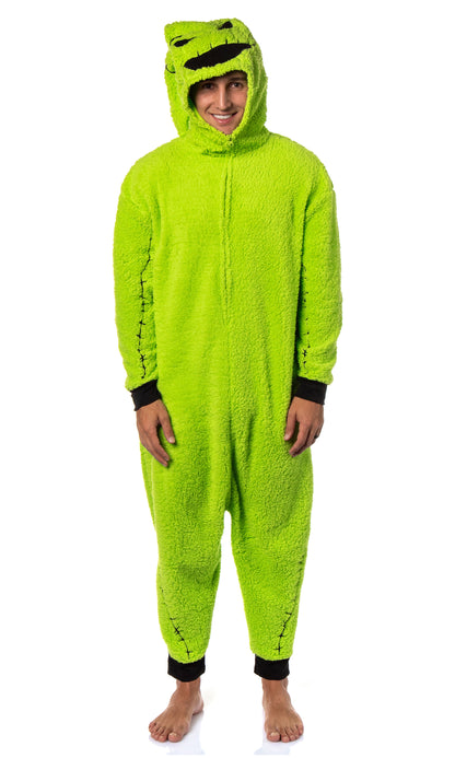The Nightmare Before Christmas Oogie Boogie Costume Faux Shearling Pajama Union Suit MD