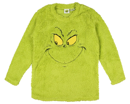 Dr. Seuss How The Grinch Stole Christmas Adult Oversized Fleece Sleep Shirt