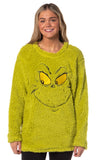 Dr. Seuss How The Grinch Stole Christmas Adult Oversized Fleece Sleep Shirt