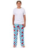 Peanuts Pajama Pants Adult Snoopy and Woodstock Doghouse Checker Bottoms