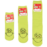 Dr Seuss Grinch Who Stole Christmas Matching Family Gripper Slipper Socks OSFM