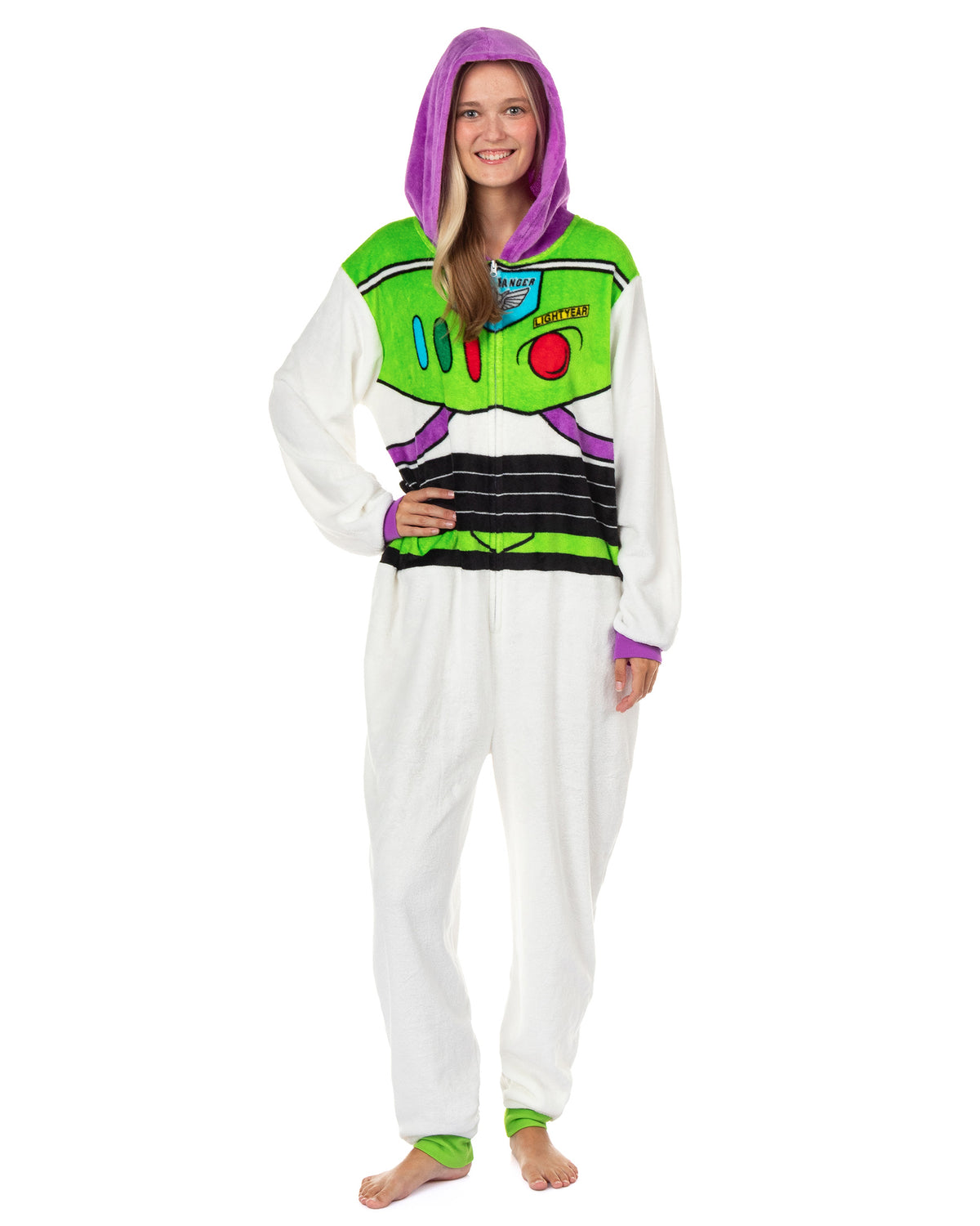 Disney Toy Story Adult Buzz Lightyear One Piece Costume Fleece Union Suit