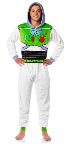 Disney Toy Story Adult Buzz Lightyear One Piece Costume Fleece Union Suit