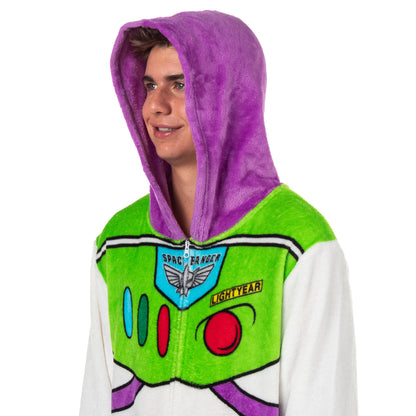 Disney Toy Story Adult Buzz Lightyear One Piece Costume Fleece Union Suit