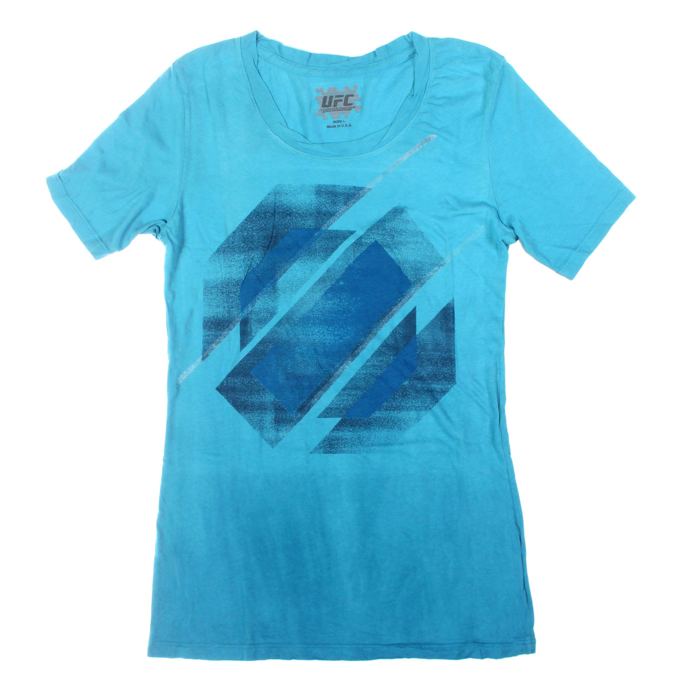 UFC Stained Glass Juniors T-Shirt (Medium, Mineral Blue)