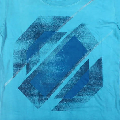 UFC Stained Glass Juniors T-Shirt (Medium, Mineral Blue)
