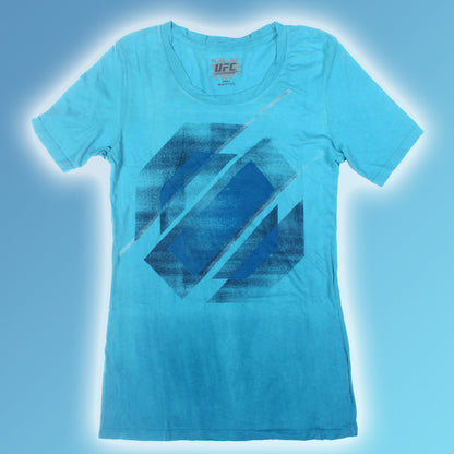 UFC Stained Glass Juniors T-Shirt (Medium, Mineral Blue)