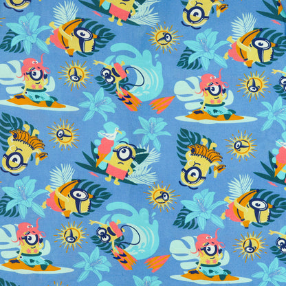 Minions Hawaiian Shirt Boys' Beach Theme Button Up Woven Top