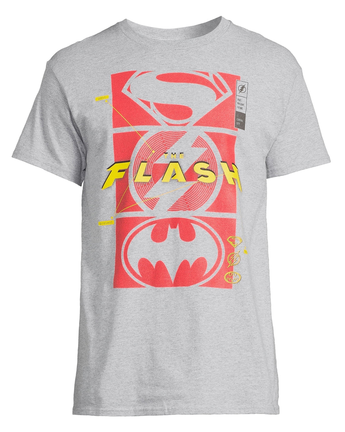 DC Comics T-Shirt Men's The Flash Superman and Batman Unite Graphic Tee