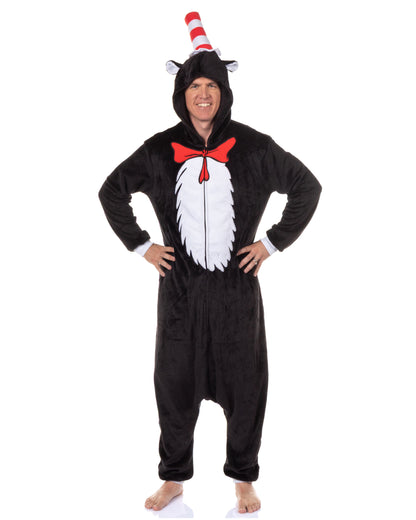 Dr. Seuss The Cat in the Hat Kigurumi Union Suit Costume Pajama