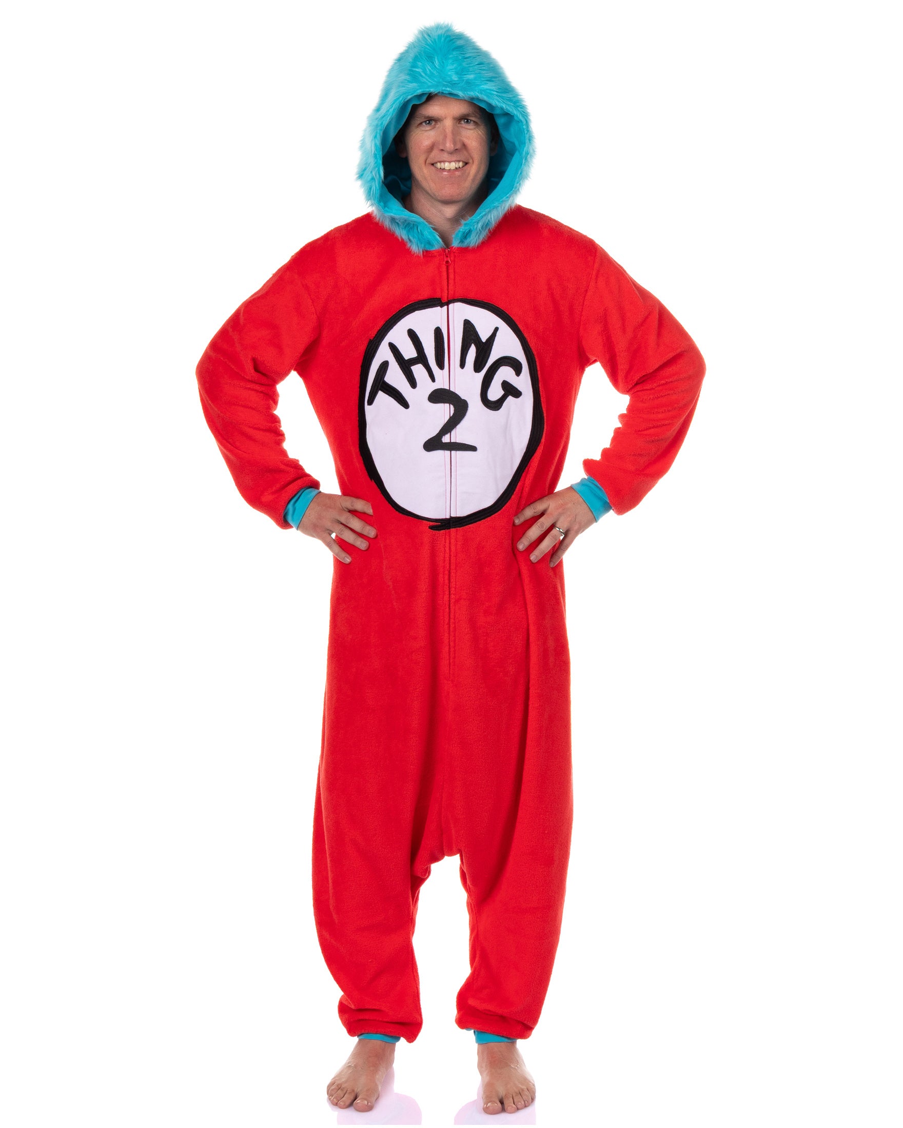Dr. Seuss Thing 1 & Thing 2 Character Kigurumi Onesie Pajama