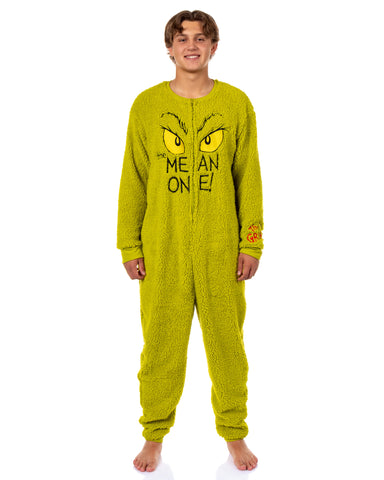 Dr. Seuss The Grinch Union Suit One Piece Pajama Loungewear Sleepwear